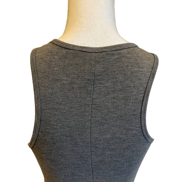 Forever 21 Women's M Gray Bodycon Tank Sleeveless Dress Knit - Picture 4 of 6